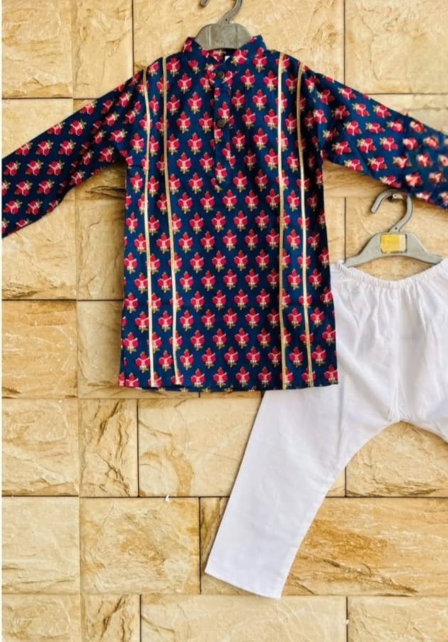 Elegant Boys Blue Kurta Set