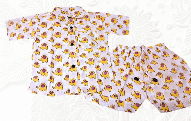 Tripura Elephant print Boys Coord set